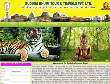 Tablet Screenshot of buddhabhumitour.com